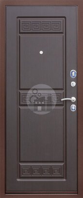 входная дверь, отделка порошковый окрас и мдф - внутренняя часть двери ДВ-241