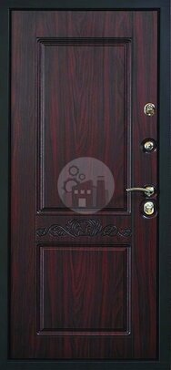 входная дверь с двусторонней отделкой коричневым мдф-винорит - внутренняя часть двери ДВ-1692